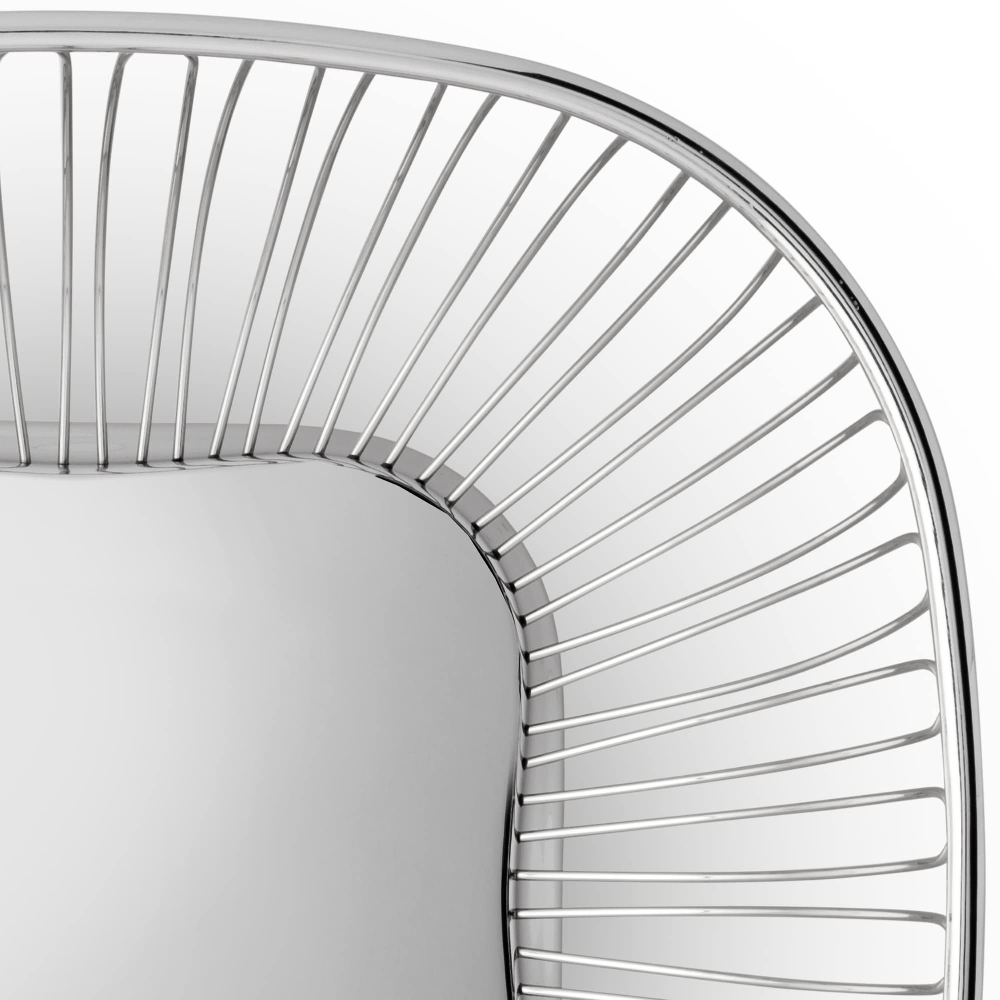 Alessi 845 Cestino Filo Acciaio Quadrato 23x23 cm