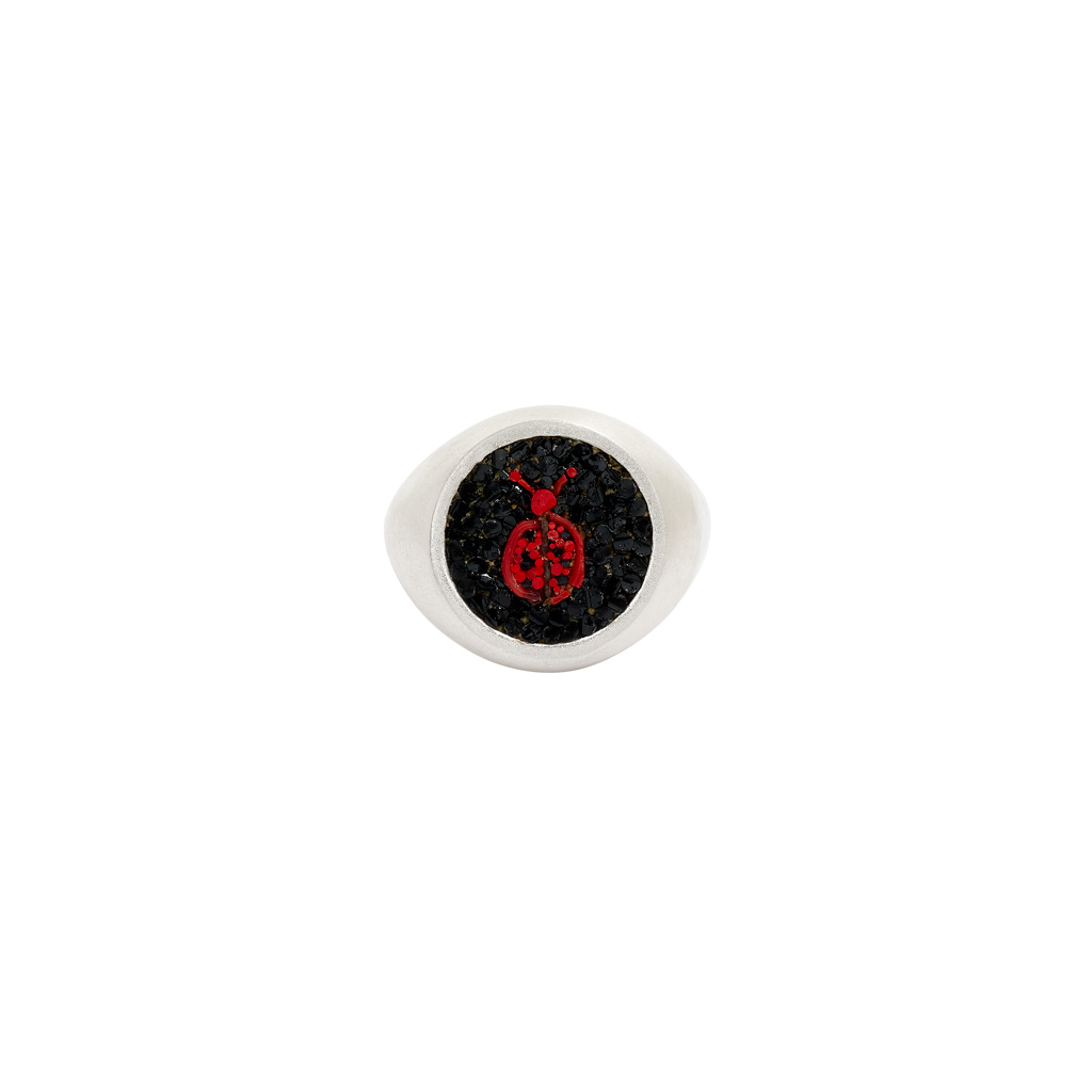Le Sibille Coccinella Ring argento 925 regolabile