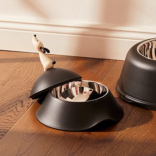 Alessi Lulà ciotola cane nera 60 cl acciaio