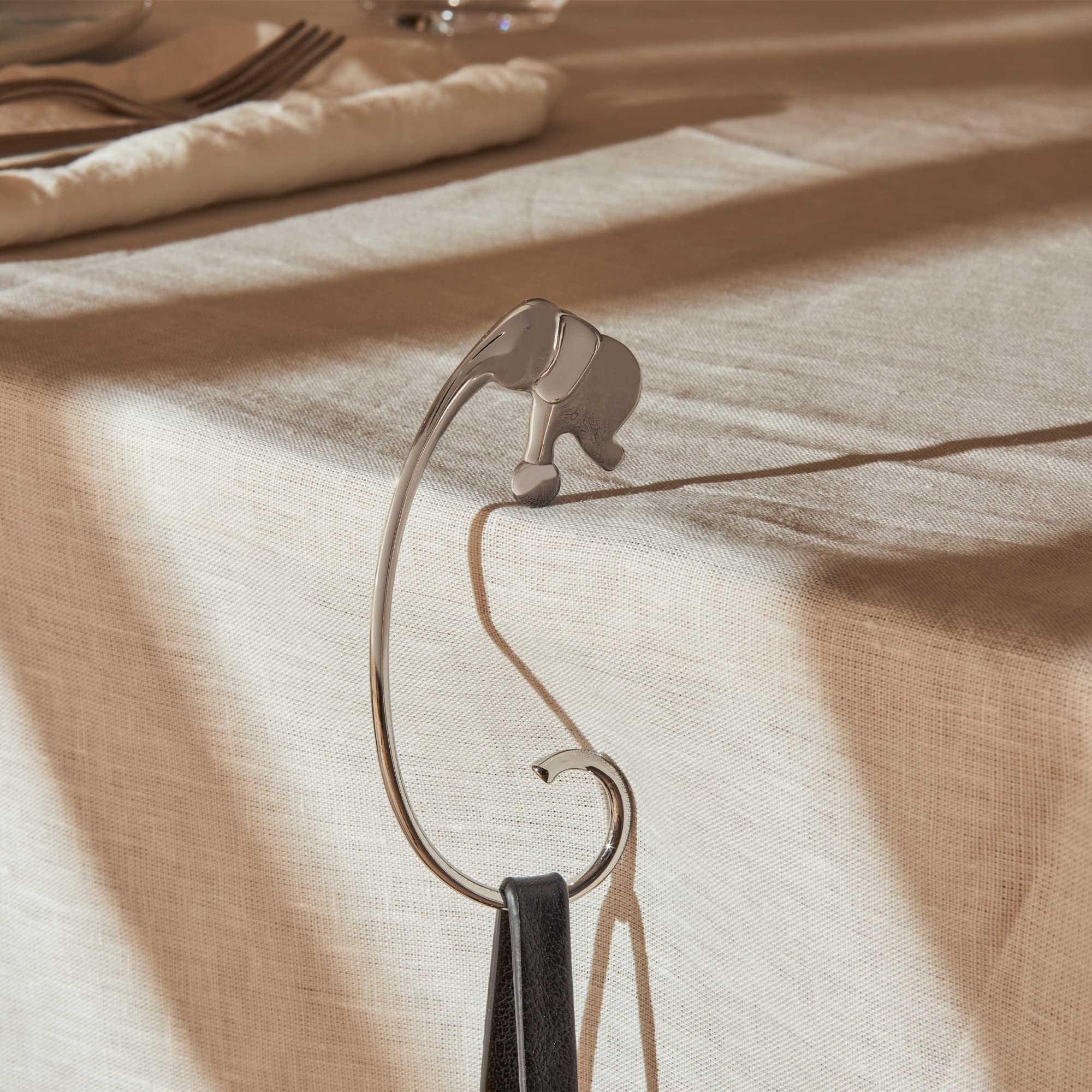 Alessi Jumbo FGO05 Gancio Borsa Elefante in Acciaio