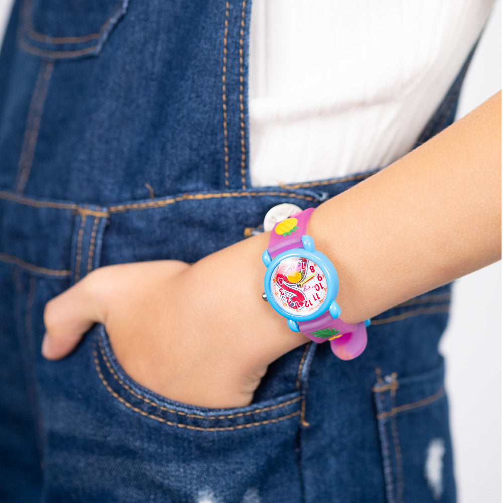 Engelsrufer Kinder orologio bambina fenicottero con astuccio
