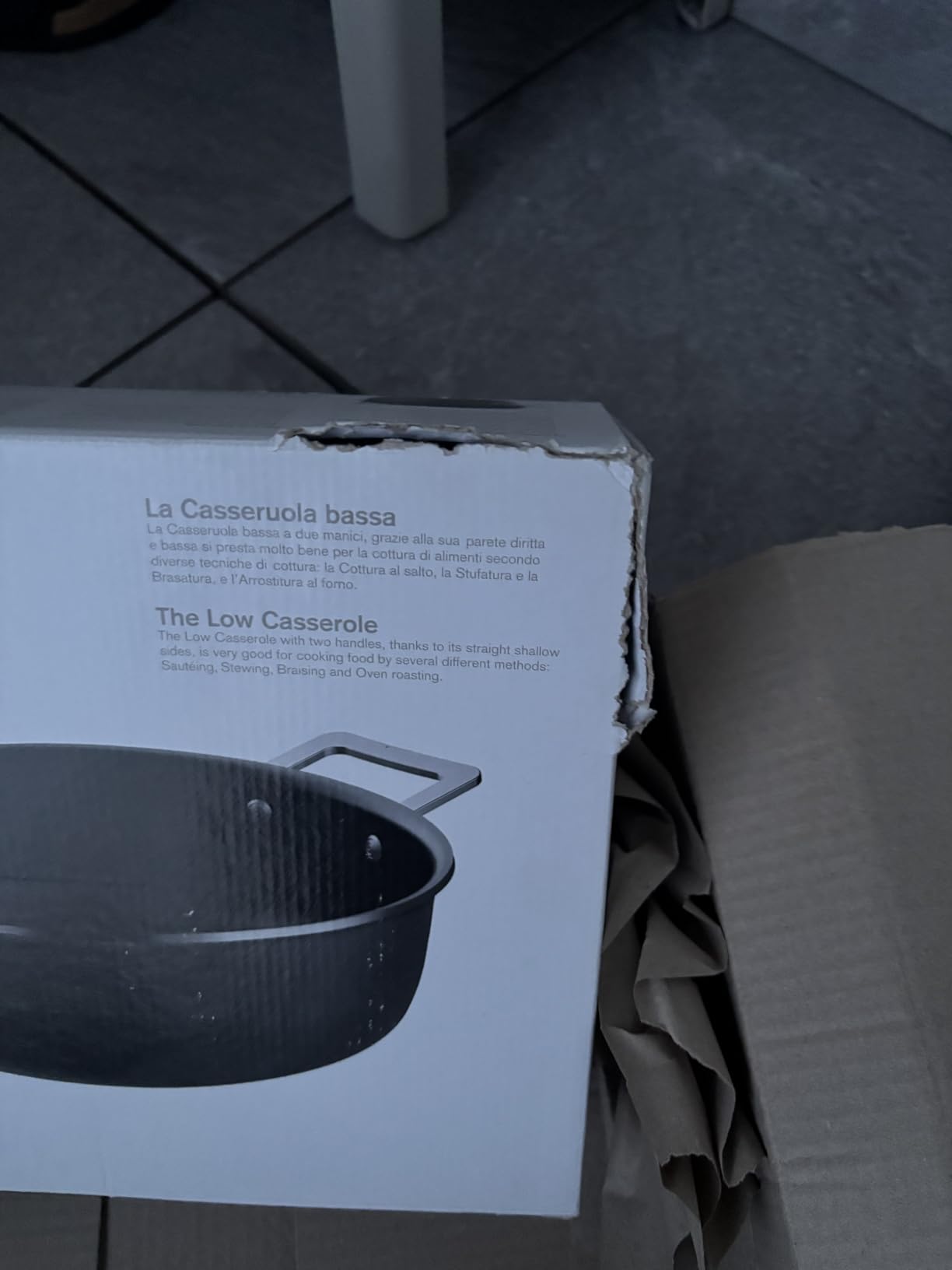 Alessi Pots&Pans casseruola nera alluminio induzione
