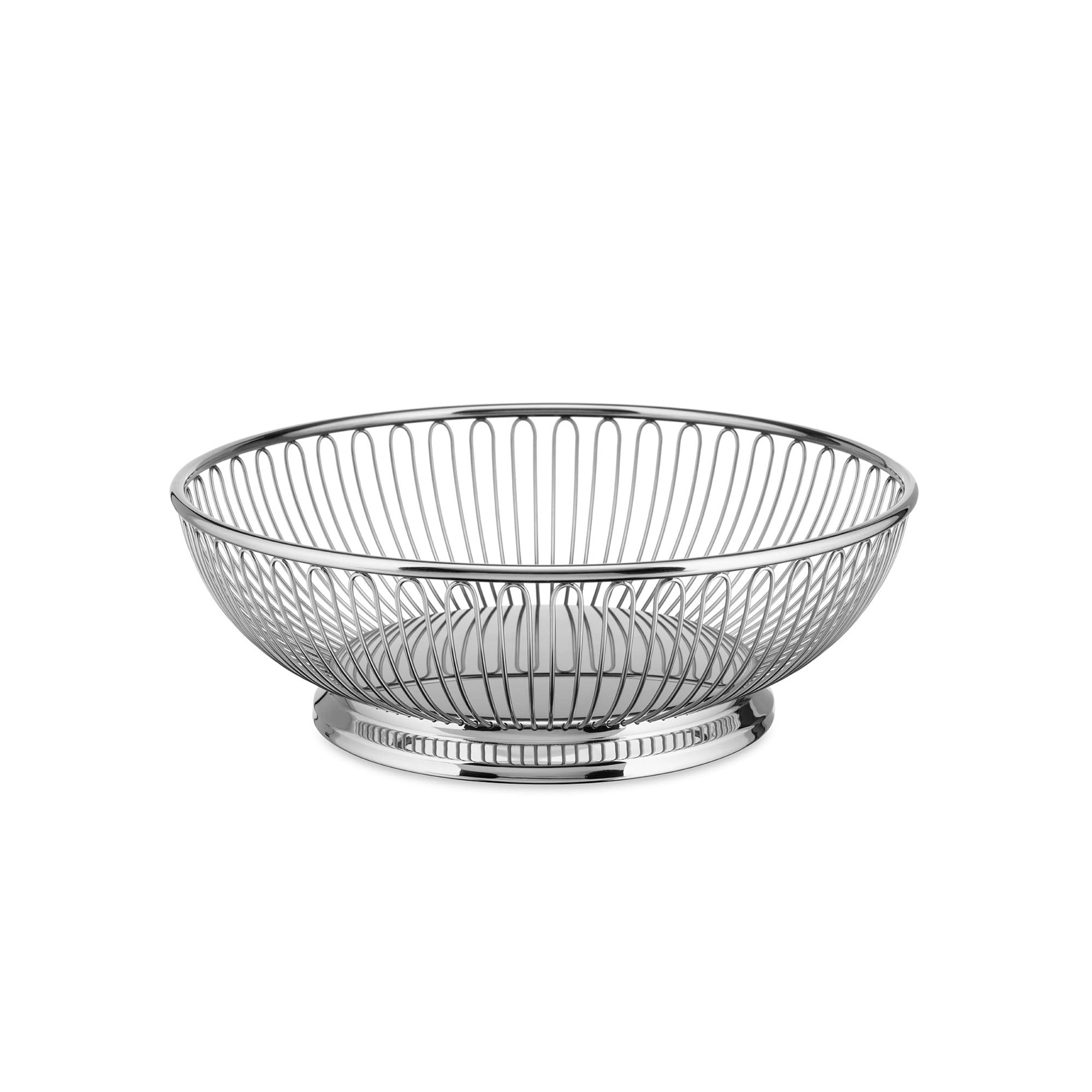 Alessi 826/24 Cestino Filo Centrotavola Acciaio 24 cm Lucido