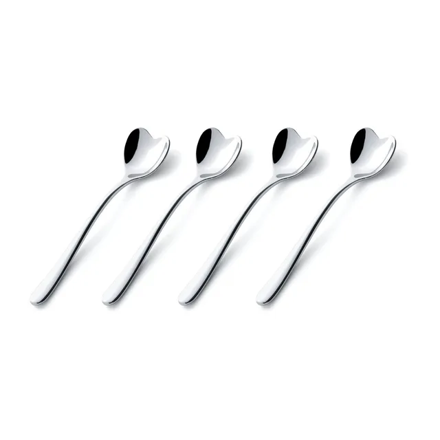 Alessi Big Love AMMI01 Set 4 Cucchiaini Gelato Cuore