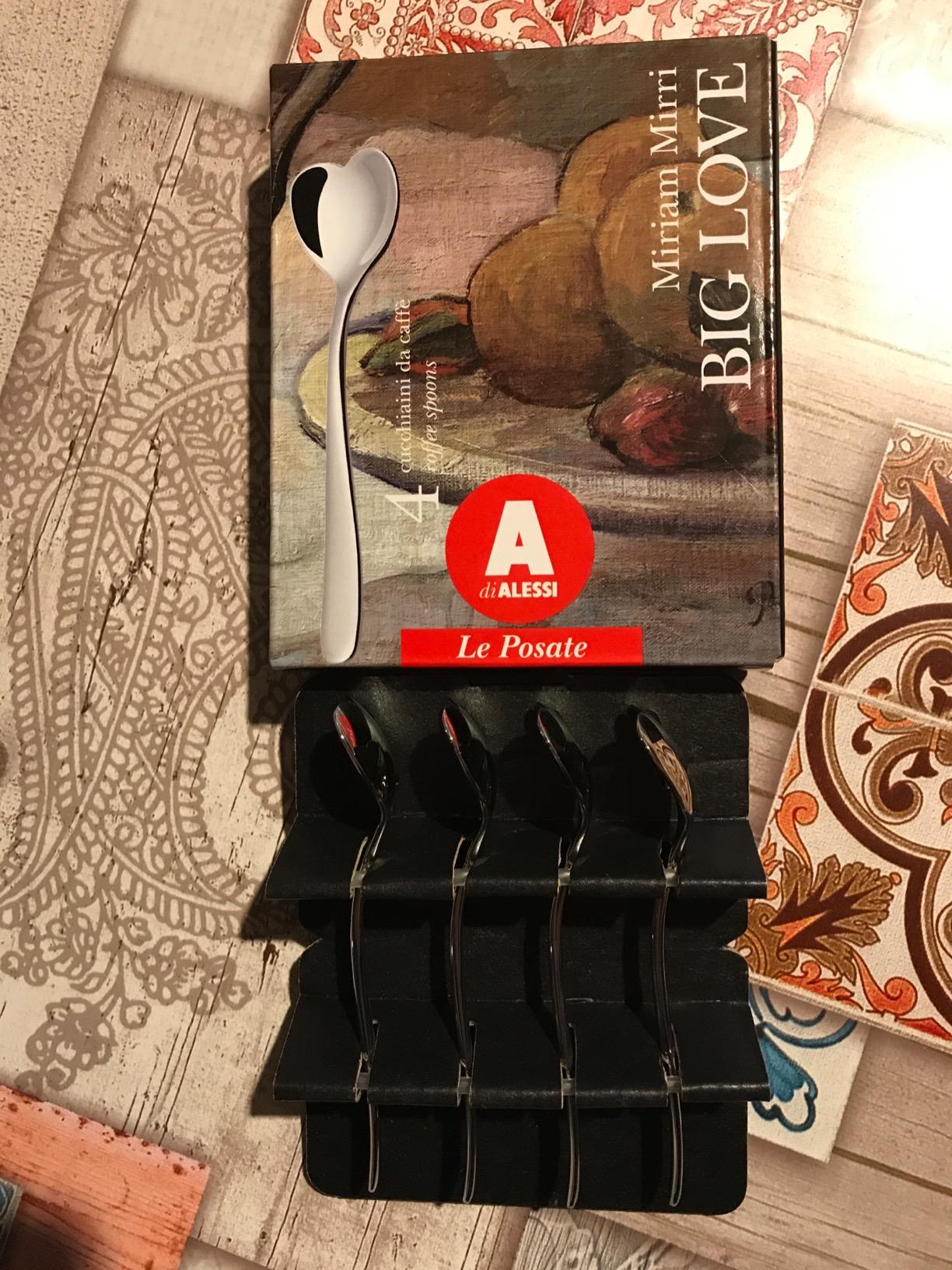 Alessi Il Caffè AMMI08 Set 4 Cucchiaini Caffè Acciaio 10 cm