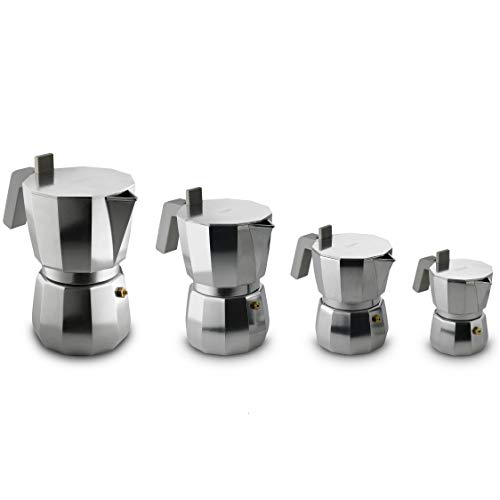 Alessi Moka DC06/9 FM caffettiera 9 tazze alluminio