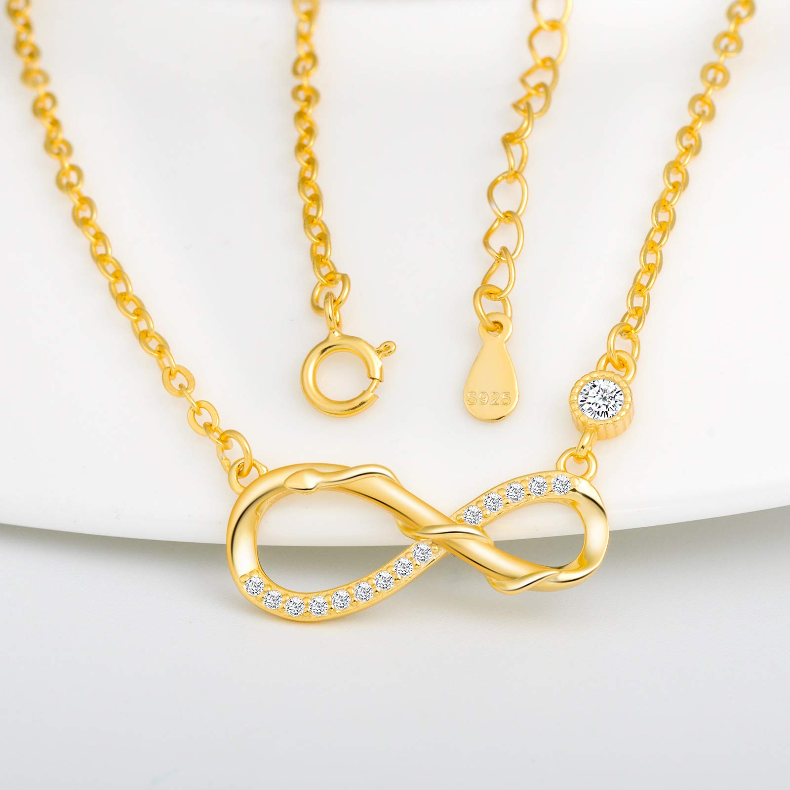 Infinionly Fashion Collana Infinito Oro Argento 925
