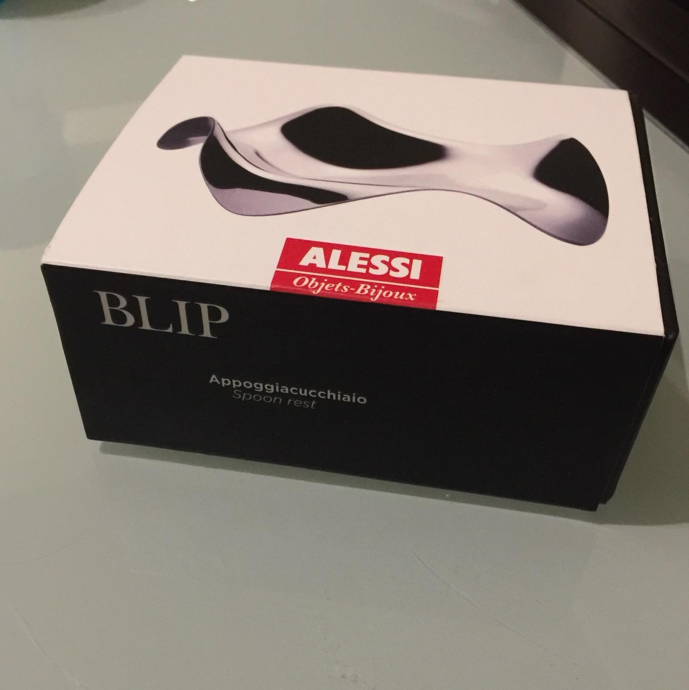 Alessi Blip PG02 Appoggiacucchiaio Acciaio Lucido