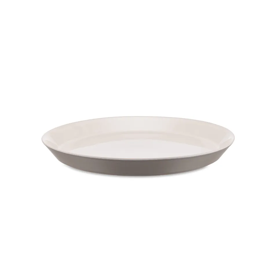 Alessi Tonale DC03/1 LG piatto piano stoneware grigio set 4