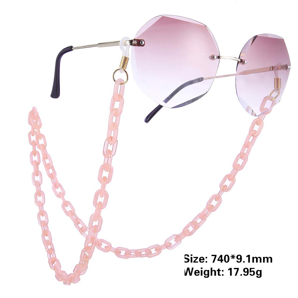 EUEAVAN Eyeglass Chains Catenella Occhiali Rosa Donna Uomo