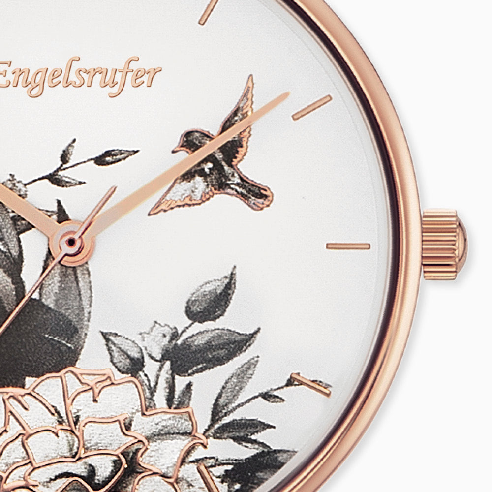 Engelsrufer Blume Orologio Fiore Oro Rosa Mesh