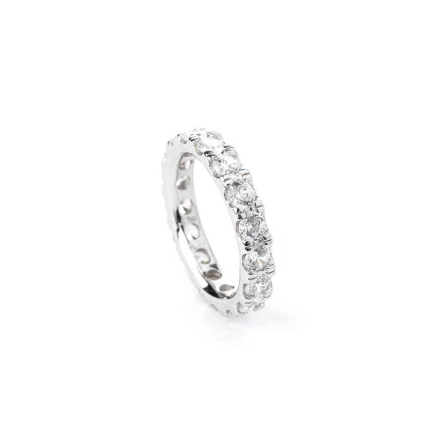 Chic Ad Hoc Anelli Fede Eternity Zirconi Brillanti