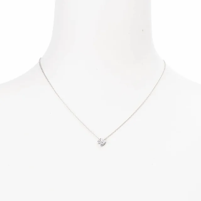 Chic Ad Hoc Collana Girocollo Argento Quadrifoglio