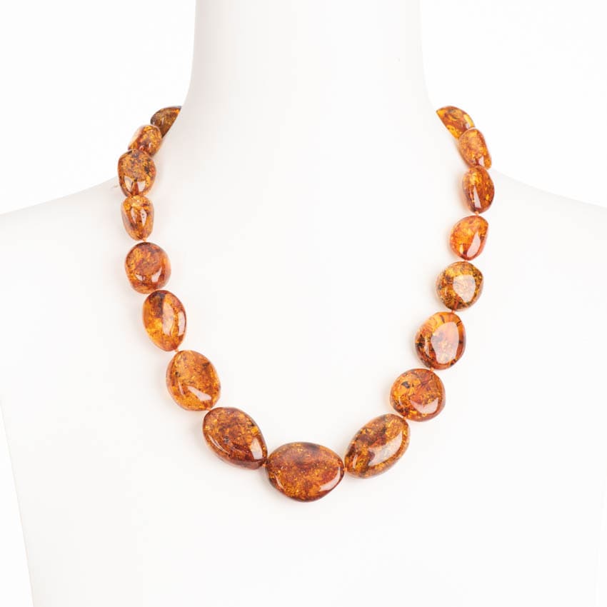 Chic Ad Hoc Collane girocollo collana ambra baltica cognac chiaro