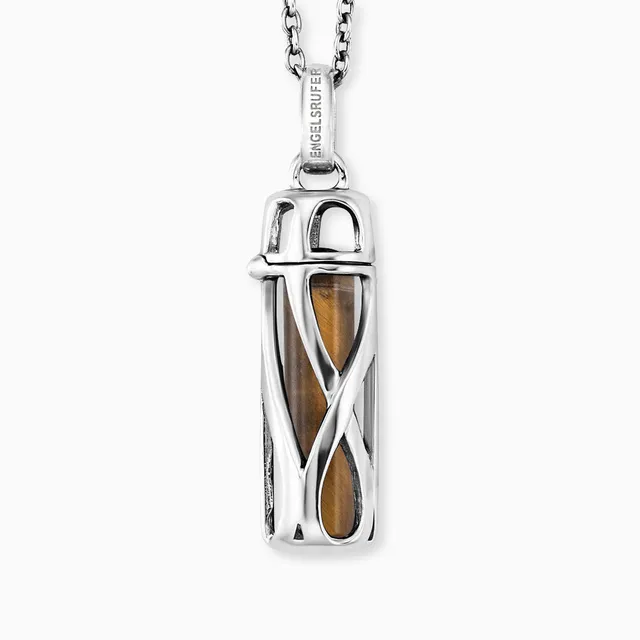 Engelsrufer Powerful Stone Collana Argento Occhio di Tigre S