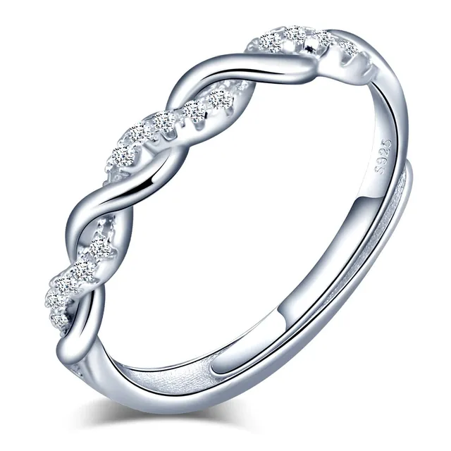INFINIONLY Fashion Rings Anello Infinito Argento 925 Regolabile