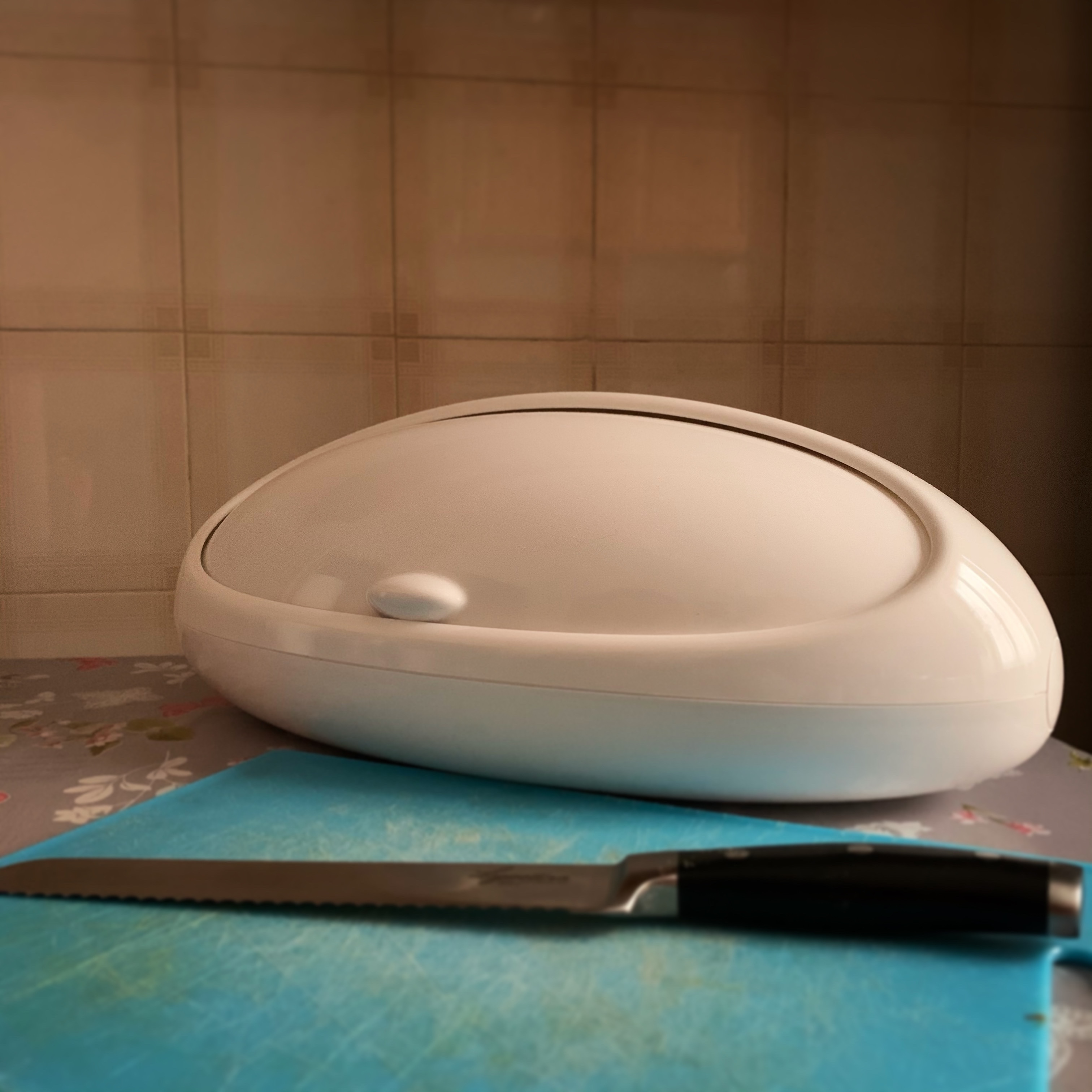 Alessi Gnam ASG22 W Portapane Bianco 46 cm Resina