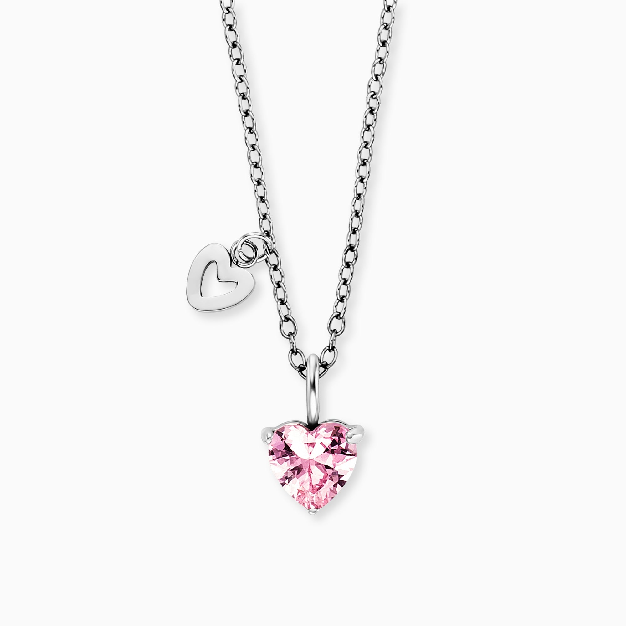Engelsrufer Kinder collana cuore bambina argento zirconia rosa