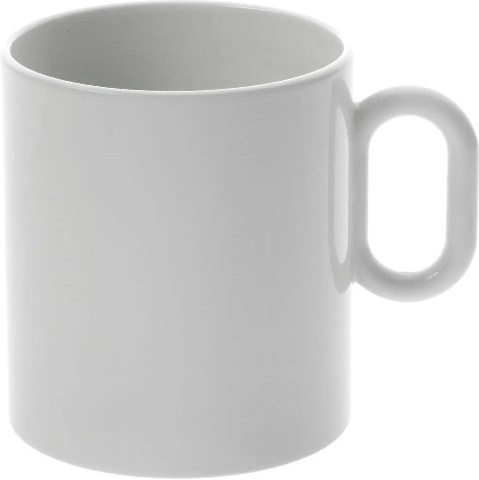 Alessi Dressed MW01/89 set 4 mug porcellana bianca