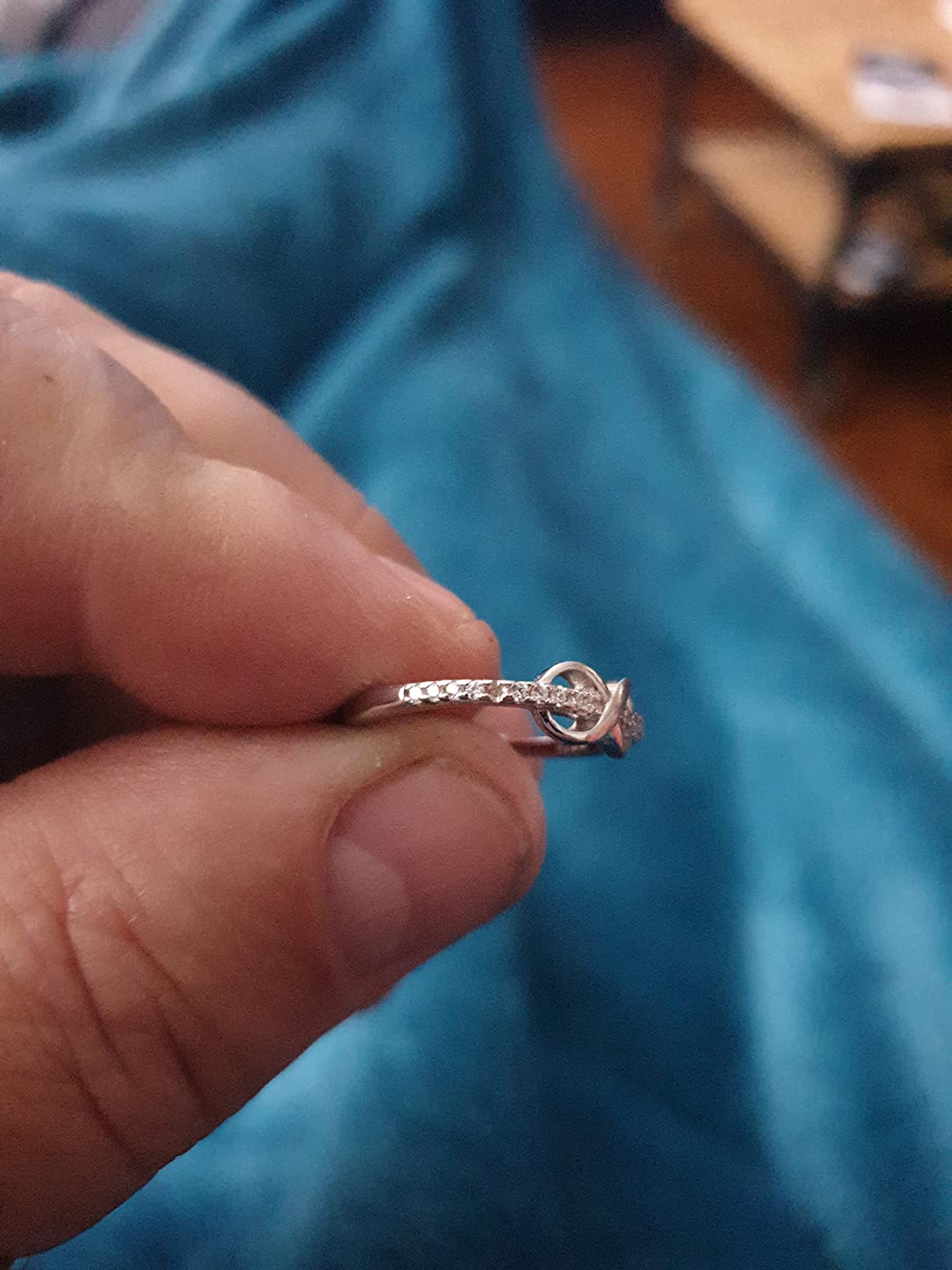 Infinionly Fashion anello argento 925 infinito regolabile Silver