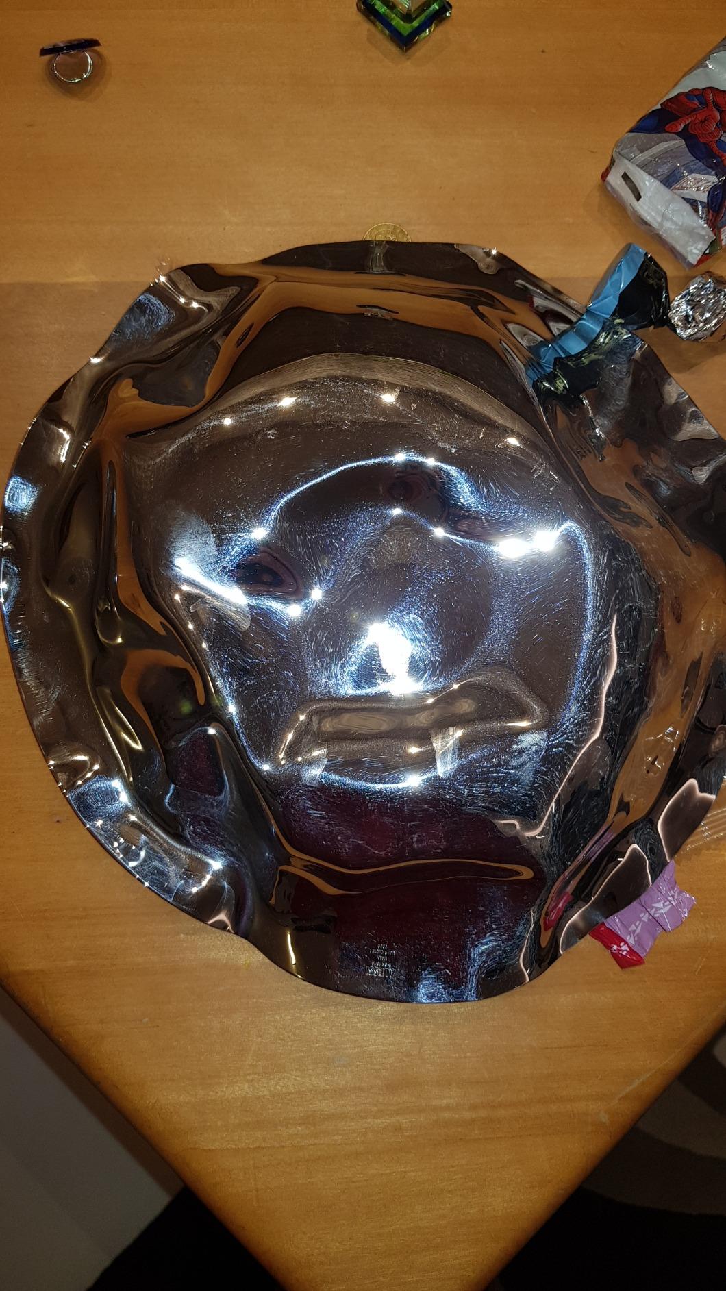 Alessi 90084 Sarrià cestino rotondo argento 27,5 cm