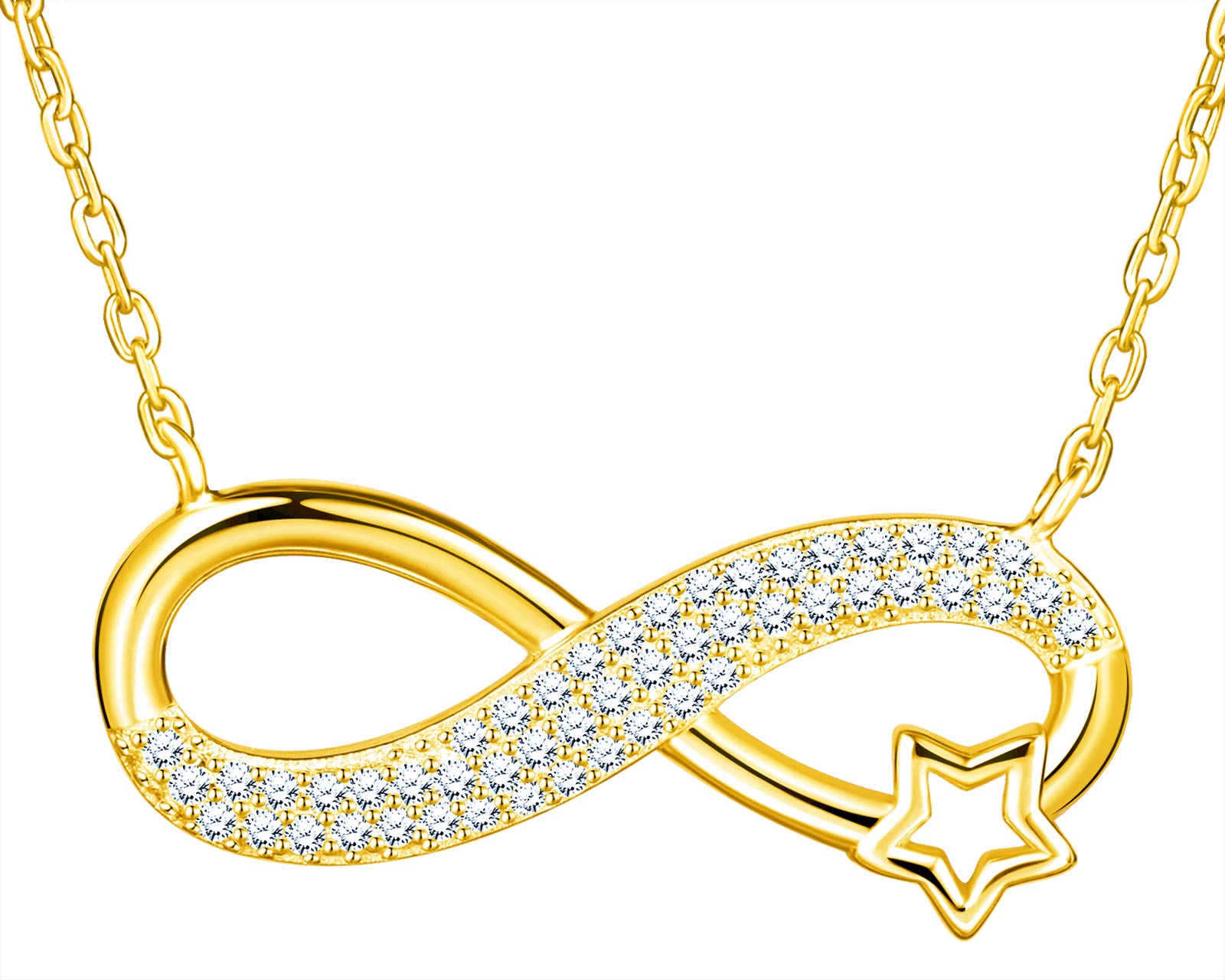 INFINIONLY Stella Infinito collana argento zirconi